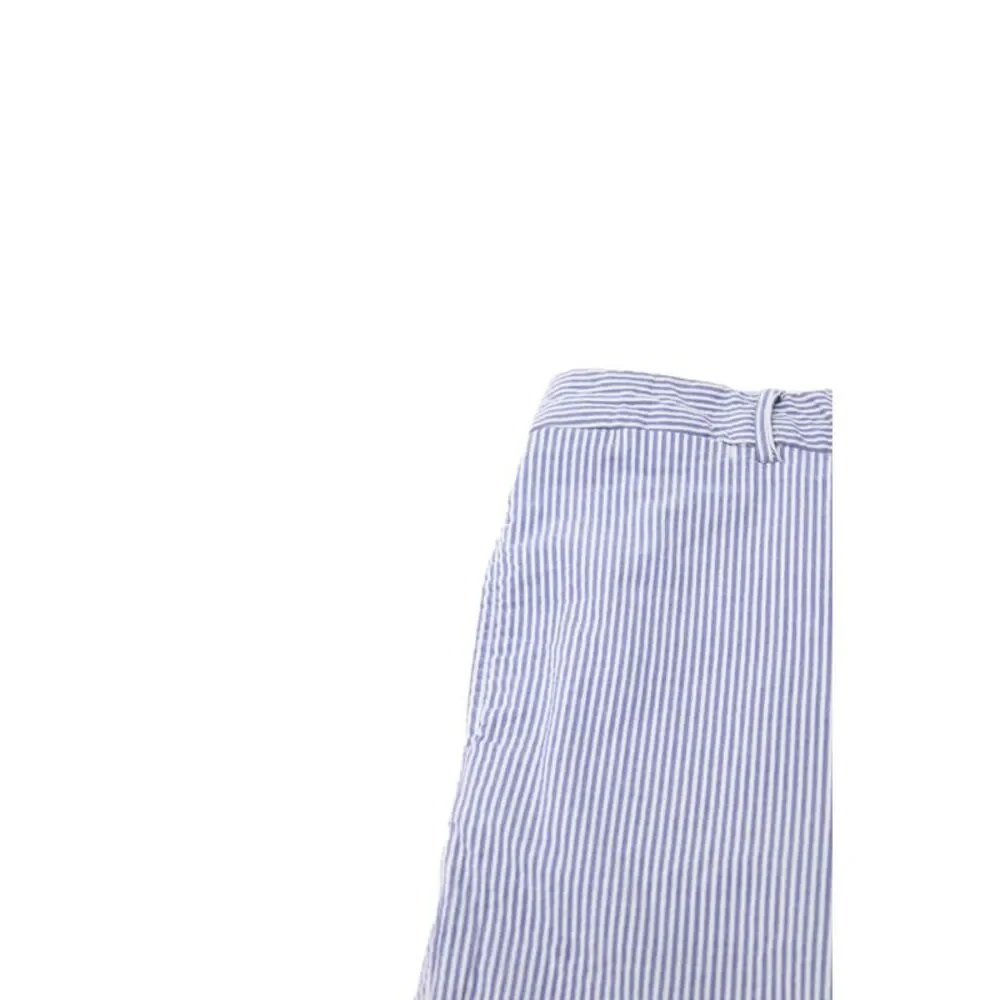 Polo Ralph Lauren Childrens Boys Seersucker Shorts Blue White Cotton Size 20